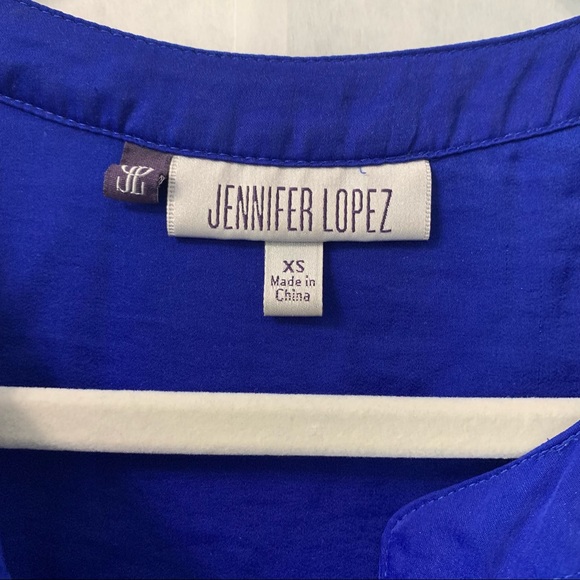Jennifer Lopez Blue Top Size XSmall Y2K - Picture 2 of 3